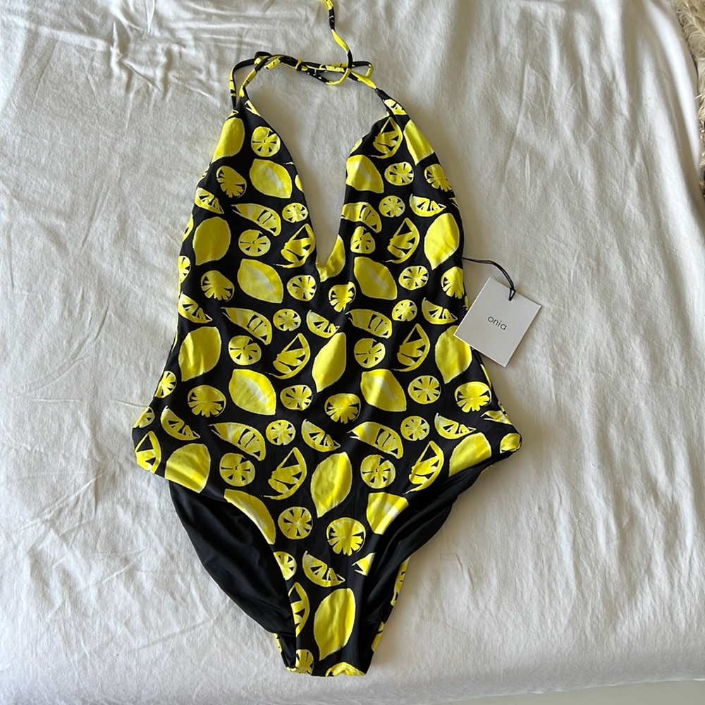 Nina Lemonade Onia Black One Piece